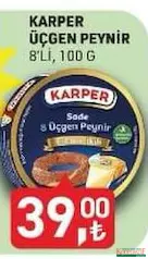 KARPER ÜÇGEN PEYNİR 100 G fiyat ve kampanya bilgisi